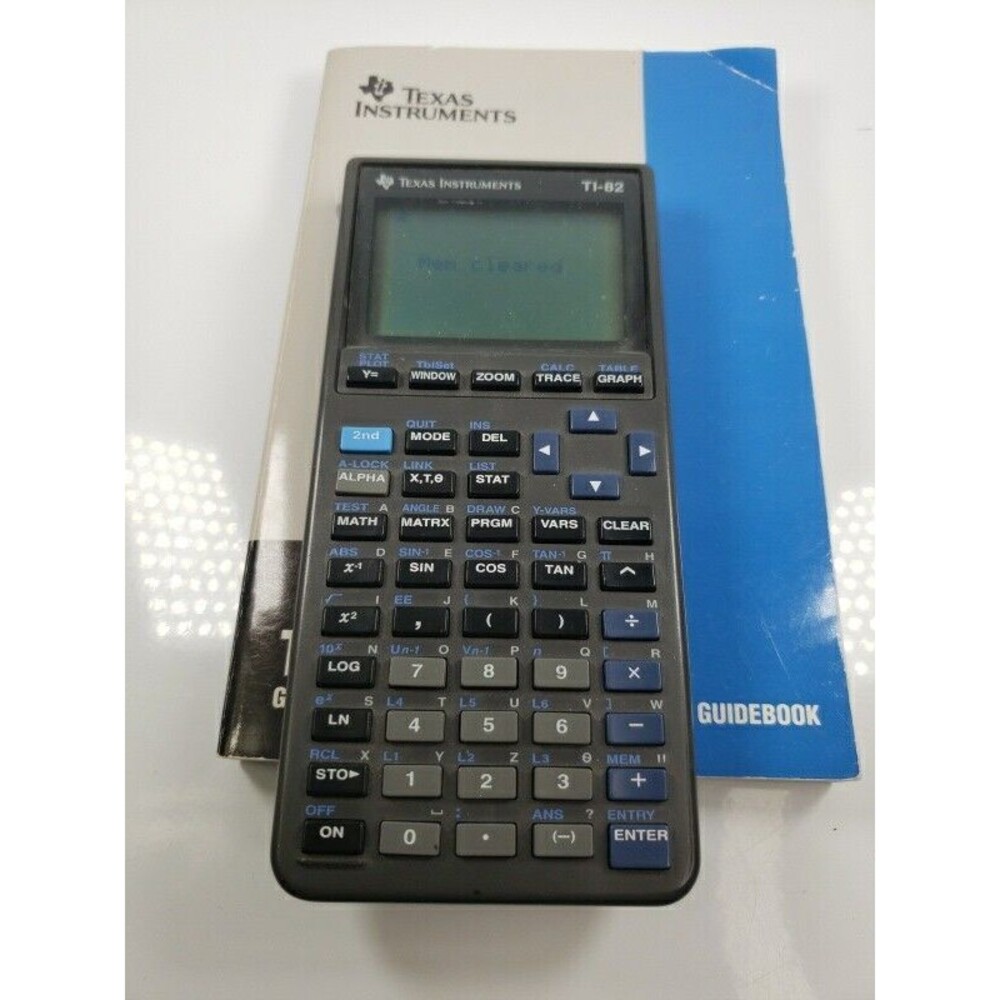 Texas Instruments TI-82 Graphing Calculator Mathematics  With Manual